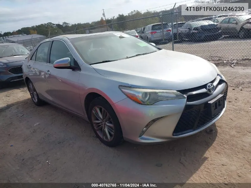 4T1BF1FK0GU246230 2016 Toyota Camry Se