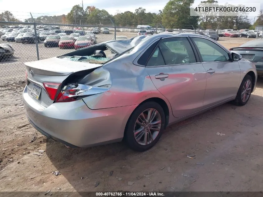 4T1BF1FK0GU246230 2016 Toyota Camry Se