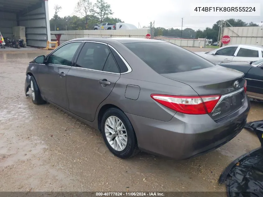 2016 Toyota Camry Le VIN: 4T4BF1FK8GR555224 Lot: 40777824