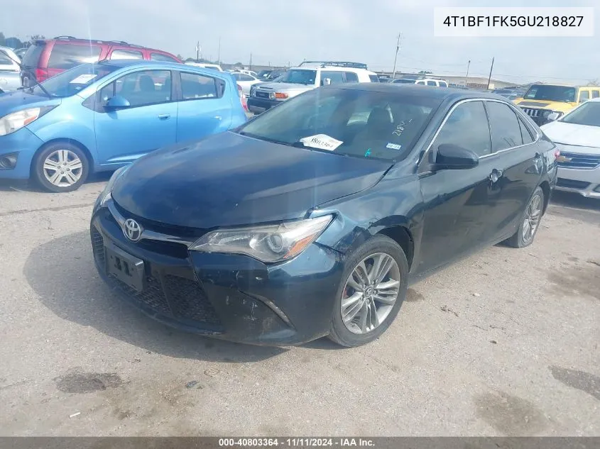 4T1BF1FK5GU218827 2016 Toyota Camry Se