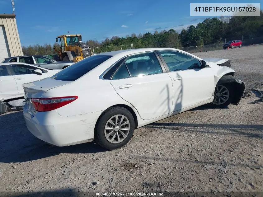 2016 Toyota Camry Le VIN: 4T1BF1FK9GU157028 Lot: 40819726