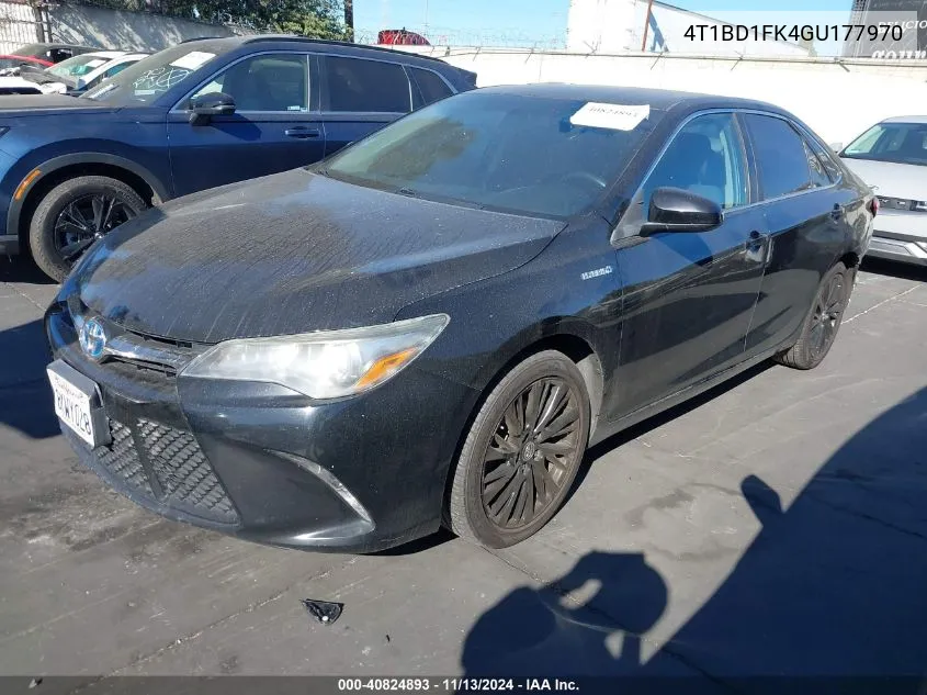 4T1BD1FK4GU177970 2016 Toyota Camry Hybrid Se