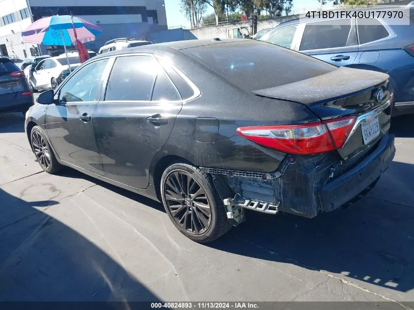 4T1BD1FK4GU177970 2016 Toyota Camry Hybrid Se