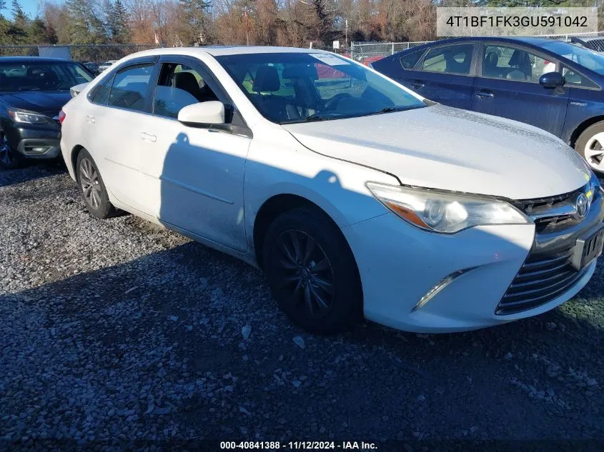 2016 Toyota Camry Xle VIN: 4T1BF1FK3GU591042 Lot: 40841388