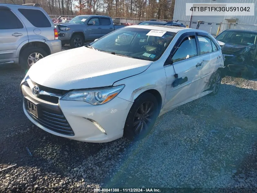 2016 Toyota Camry Xle VIN: 4T1BF1FK3GU591042 Lot: 40841388