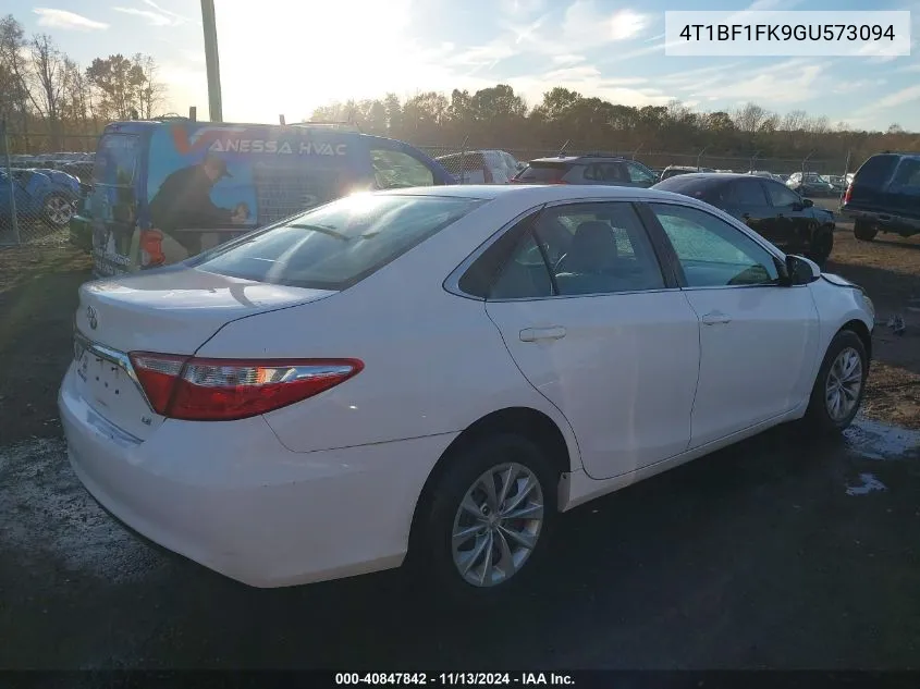 2016 Toyota Camry Le VIN: 4T1BF1FK9GU573094 Lot: 40847842