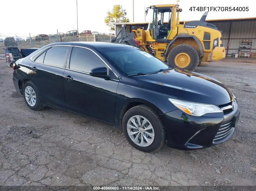 2016 Toyota Camry Le VIN: 4T4BF1FK7GR544005 Lot: 40860603