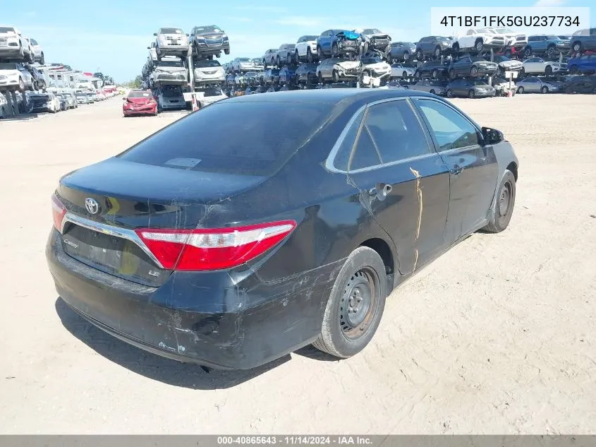 4T1BF1FK5GU237734 2016 Toyota Camry Le