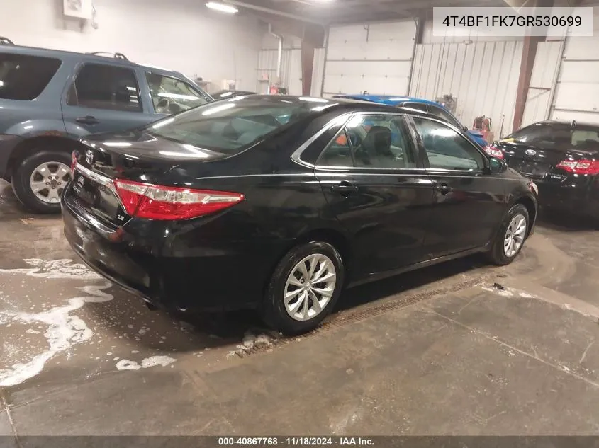 2016 Toyota Camry Le VIN: 4T4BF1FK7GR530699 Lot: 40867768