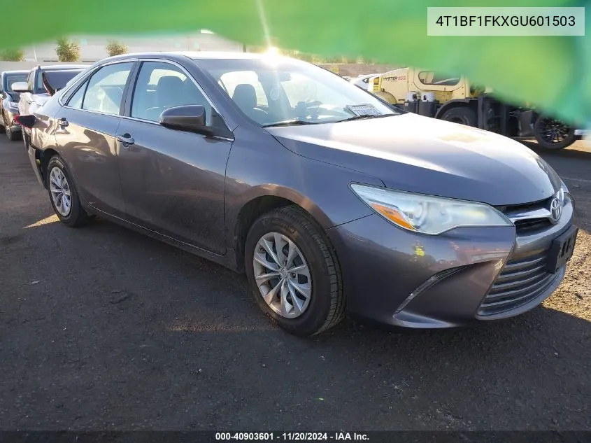 2016 Toyota Camry Le VIN: 4T1BF1FKXGU601503 Lot: 40903601