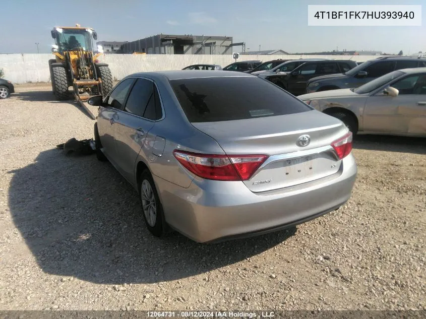 2017 Toyota Camry Le VIN: 4T1BF1FK7HU393940 Lot: 12064731