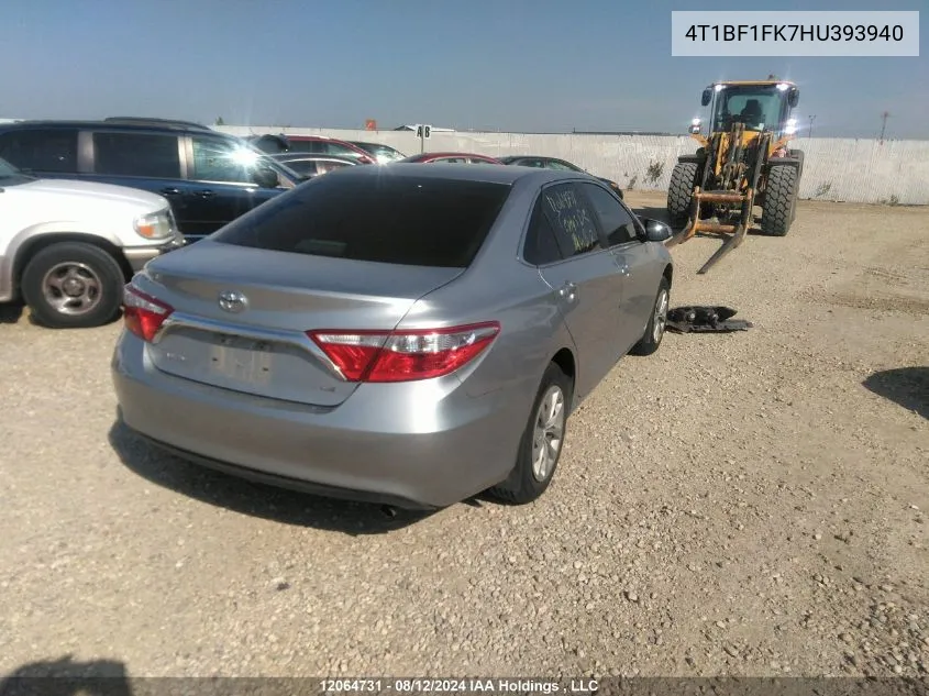 4T1BF1FK7HU393940 2017 Toyota Camry Le