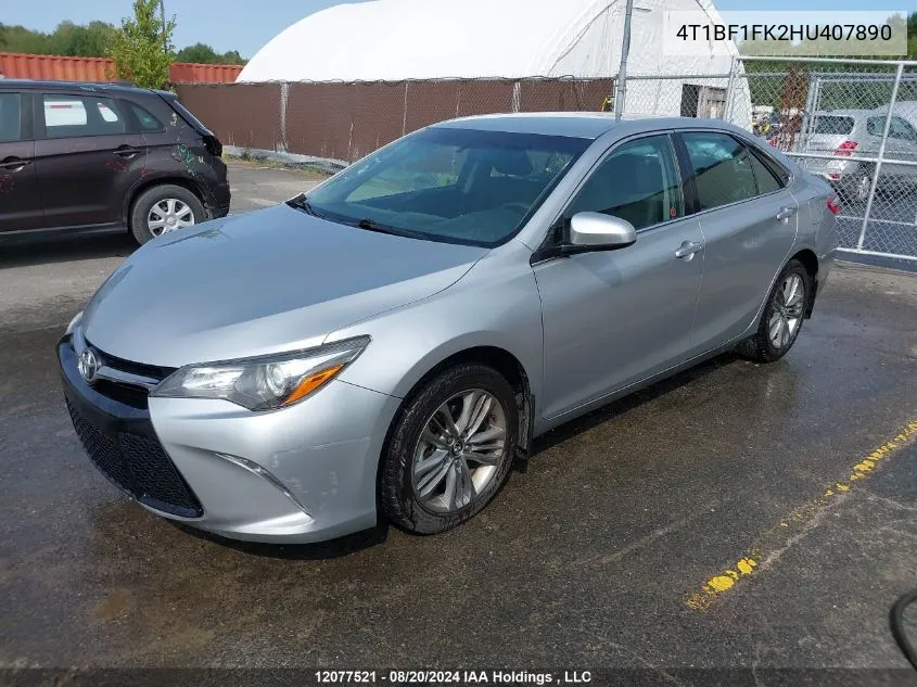 2017 Toyota Camry Le/Xle/Se/Xse VIN: 4T1BF1FK2HU407890 Lot: 12077521