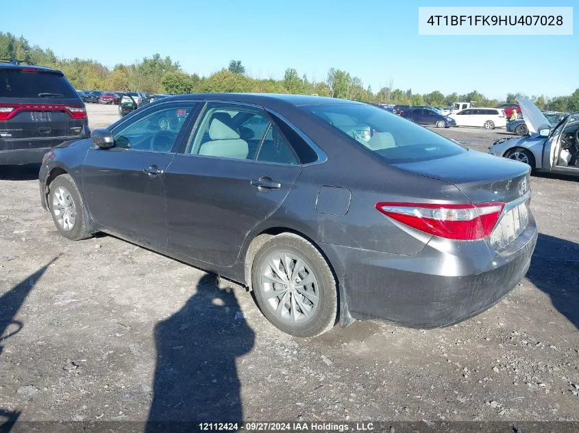 4T1BF1FK9HU407028 2017 Toyota Camry Le