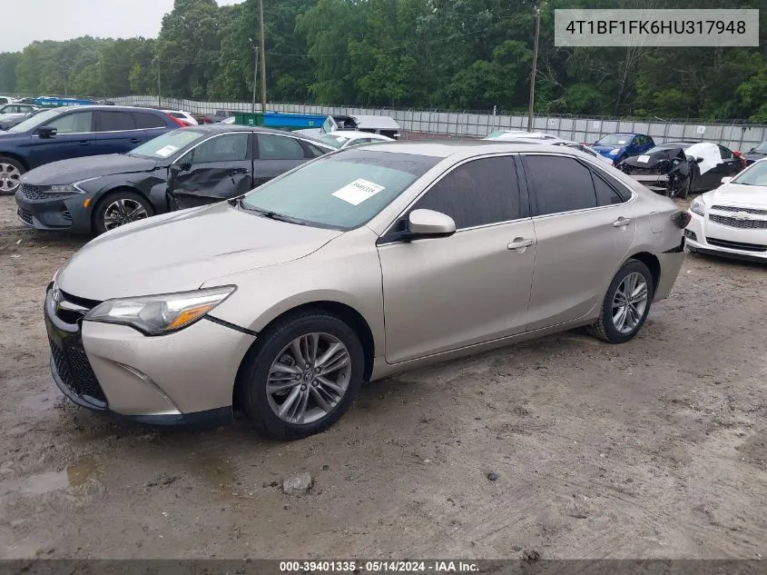 4T1BF1FK6HU317948 2017 Toyota Camry Se