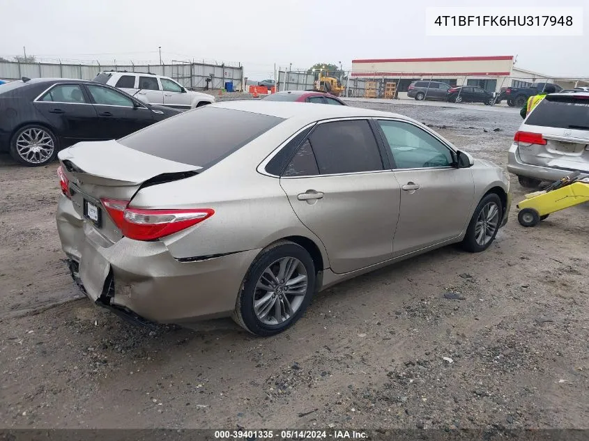 4T1BF1FK6HU317948 2017 Toyota Camry Se