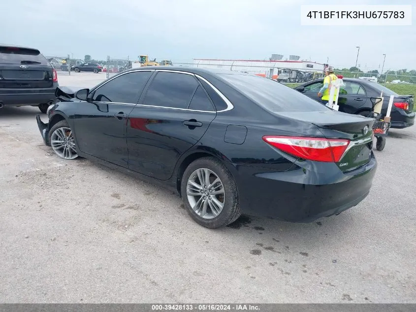 4T1BF1FK3HU675783 2017 Toyota Camry Se