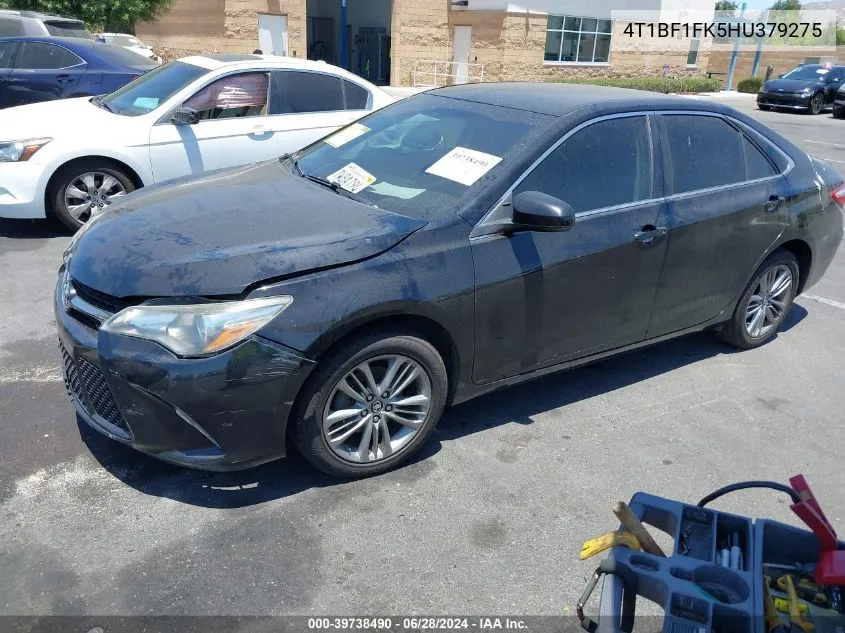 2017 Toyota Camry Se VIN: 4T1BF1FK5HU379275 Lot: 39738490