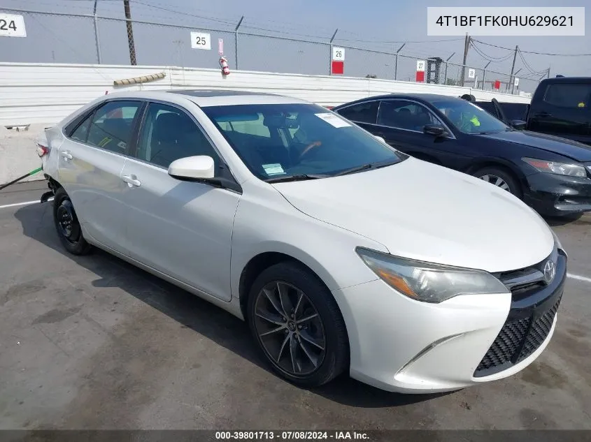 2017 Toyota Camry Xse VIN: 4T1BF1FK0HU629621 Lot: 39801713