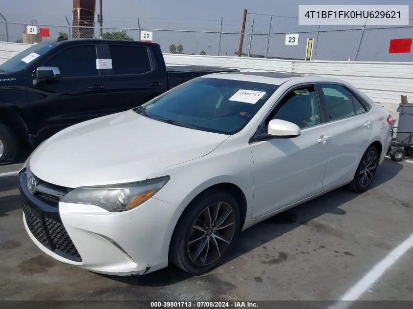 2017 Toyota Camry Xse VIN: 4T1BF1FK0HU629621 Lot: 39801713