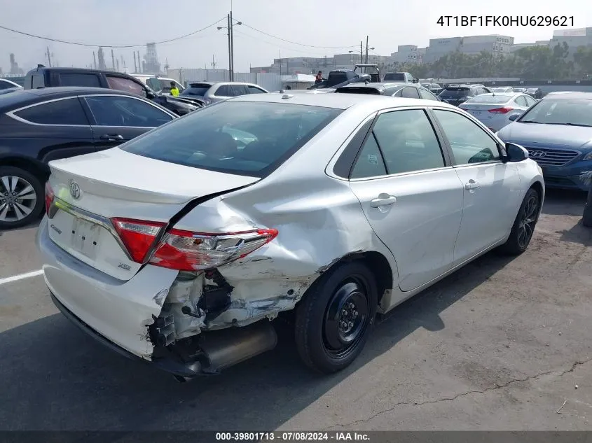 2017 Toyota Camry Xse VIN: 4T1BF1FK0HU629621 Lot: 39801713