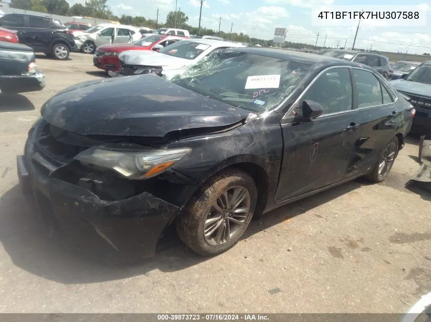 2017 Toyota Camry Se VIN: 4T1BF1FK7HU307588 Lot: 39873723