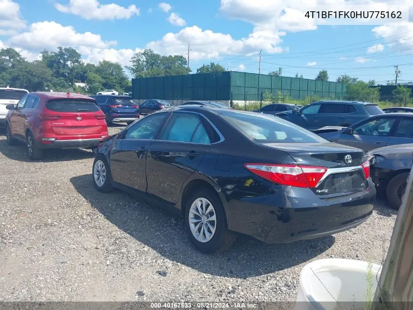 2017 Toyota Camry Le VIN: 4T1BF1FK0HU775162 Lot: 40167533