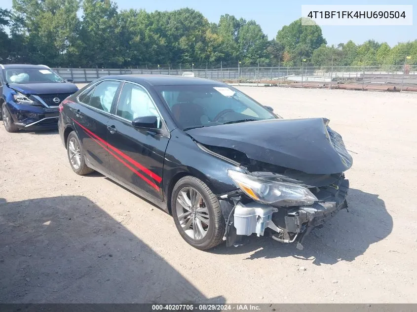 2017 Toyota Camry Se VIN: 4T1BF1FK4HU690504 Lot: 40207705