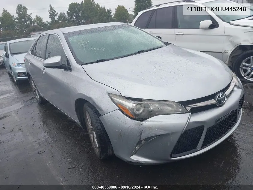 2017 Toyota Camry Se VIN: 4T1BF1FK4HU445248 Lot: 40793954