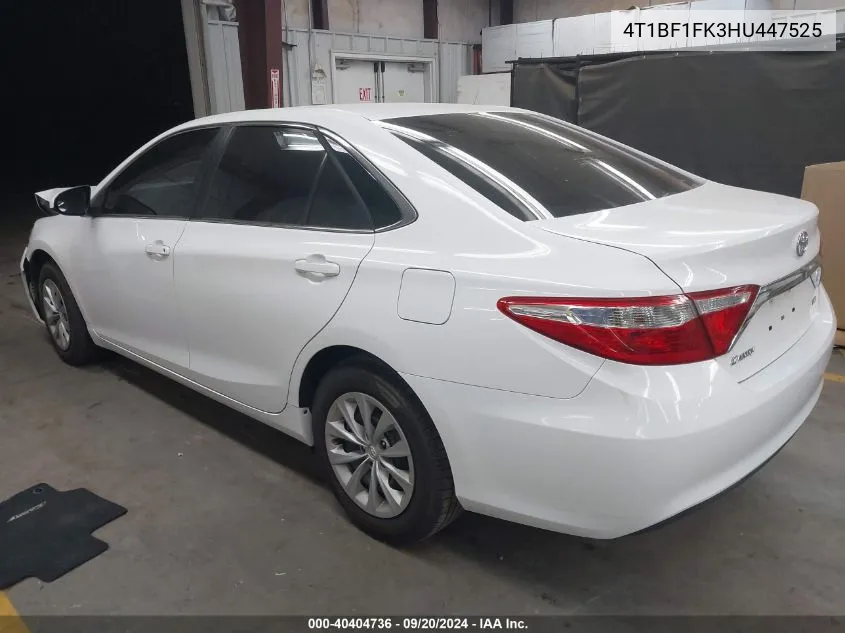 2017 Toyota Camry Le VIN: 4T1BF1FK3HU447525 Lot: 40404736