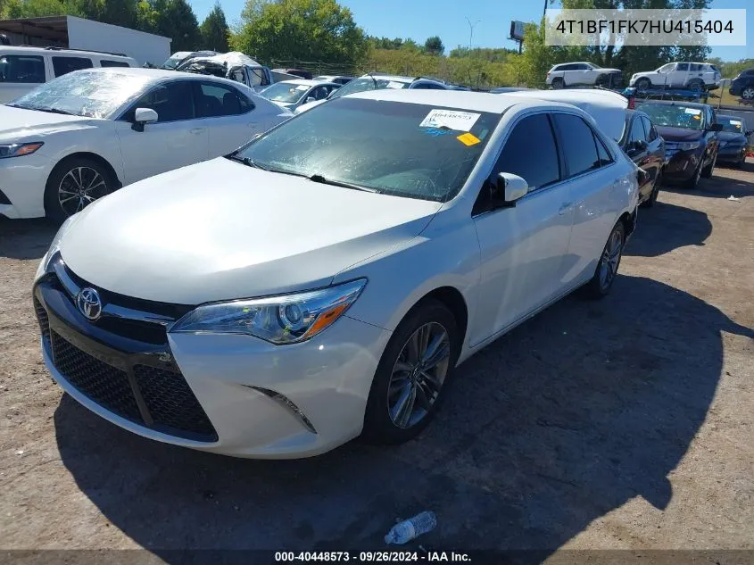 4T1BF1FK7HU415404 2017 Toyota Camry Se