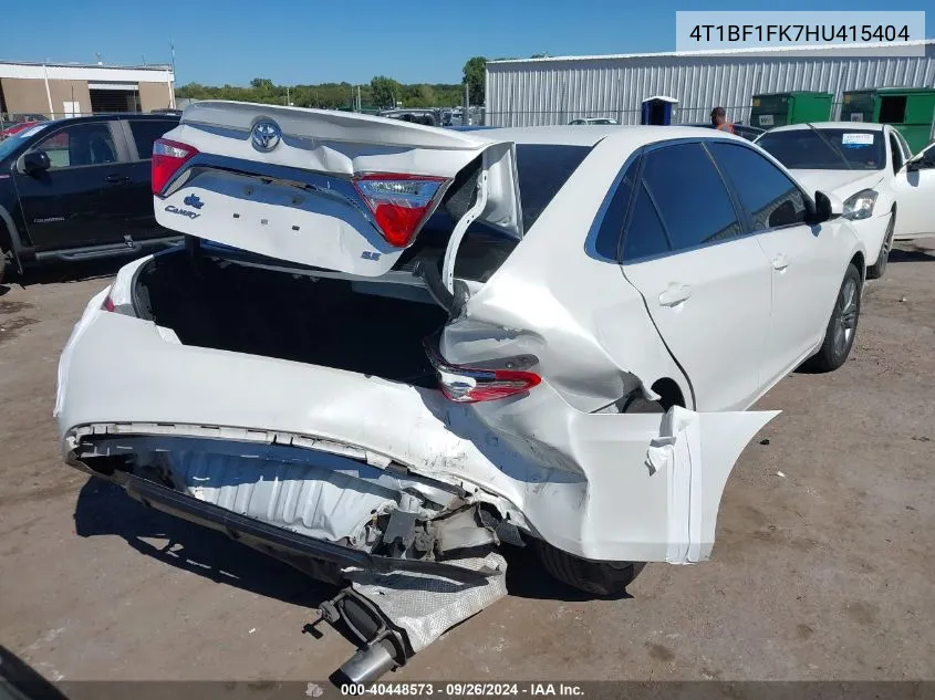 4T1BF1FK7HU415404 2017 Toyota Camry Se