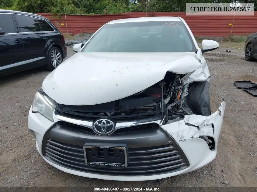 4T1BF1FK0HU268567 2017 Toyota Camry Le