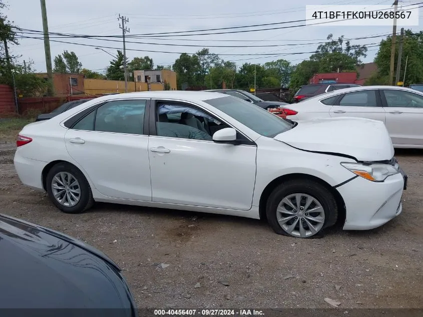 2017 Toyota Camry Le VIN: 4T1BF1FK0HU268567 Lot: 40456407