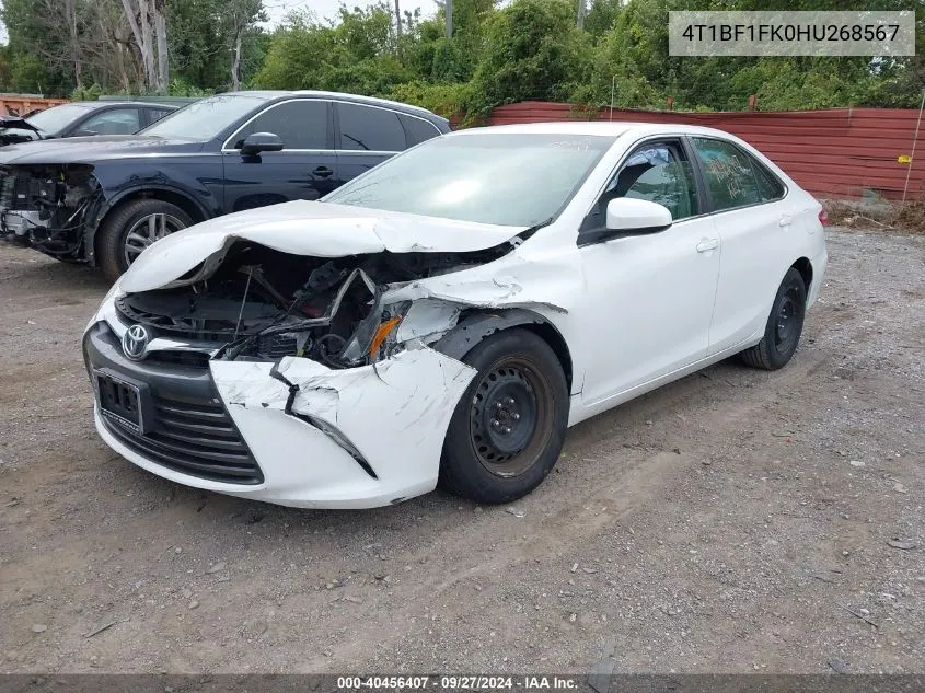 4T1BF1FK0HU268567 2017 Toyota Camry Le