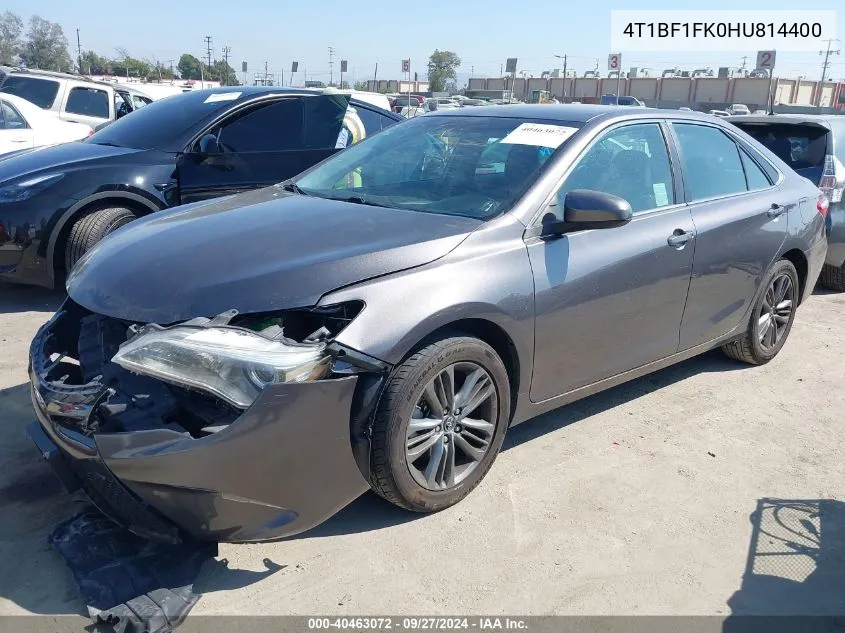 4T1BF1FK0HU814400 2017 Toyota Camry Se