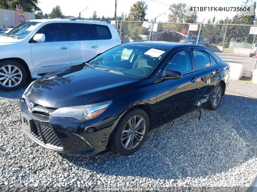 2017 Toyota Camry Se VIN: 4T1BF1FK4HU735604 Lot: 40464090