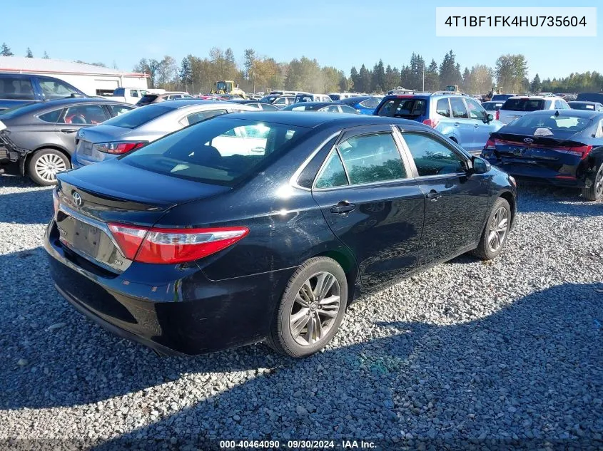 4T1BF1FK4HU735604 2017 Toyota Camry Se