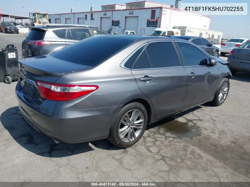 4T1BF1FK5HU702255 2017 Toyota Camry Se