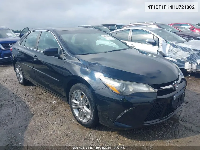 4T1BF1FK4HU721802 2017 Toyota Camry Le/Xle/Se/Xse