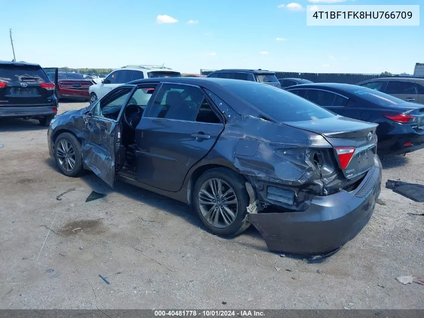 2017 Toyota Camry Le/Xle/Se/Xse VIN: 4T1BF1FK8HU766709 Lot: 40481778