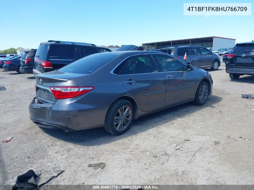 2017 Toyota Camry Le/Xle/Se/Xse VIN: 4T1BF1FK8HU766709 Lot: 40481778