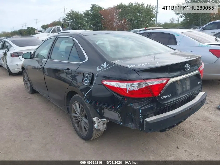 2017 Toyota Camry Se VIN: 4T1BF1FK1HU289055 Lot: 40524216