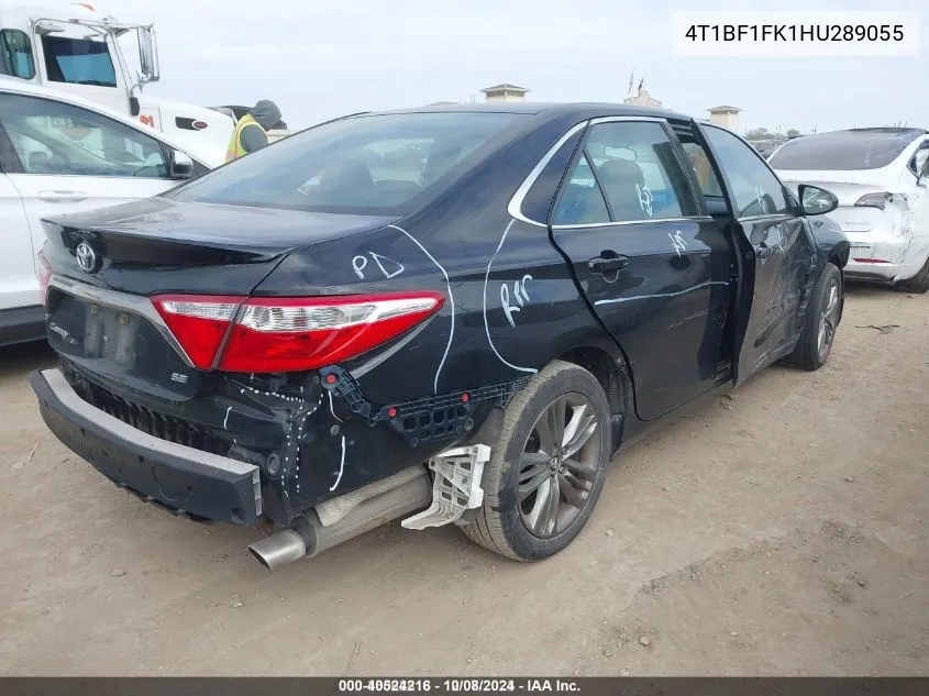 2017 Toyota Camry Se VIN: 4T1BF1FK1HU289055 Lot: 40524216