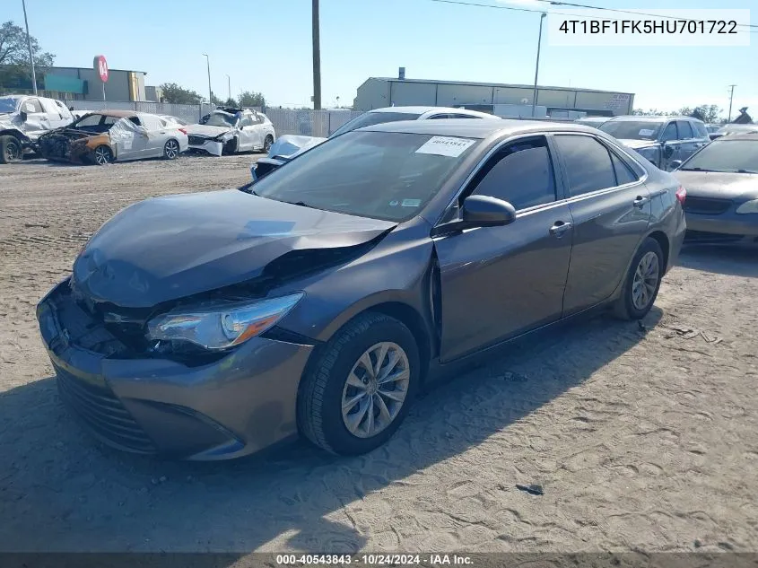 4T1BF1FK5HU701722 2017 Toyota Camry Le