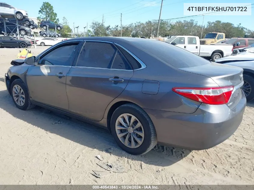 4T1BF1FK5HU701722 2017 Toyota Camry Le