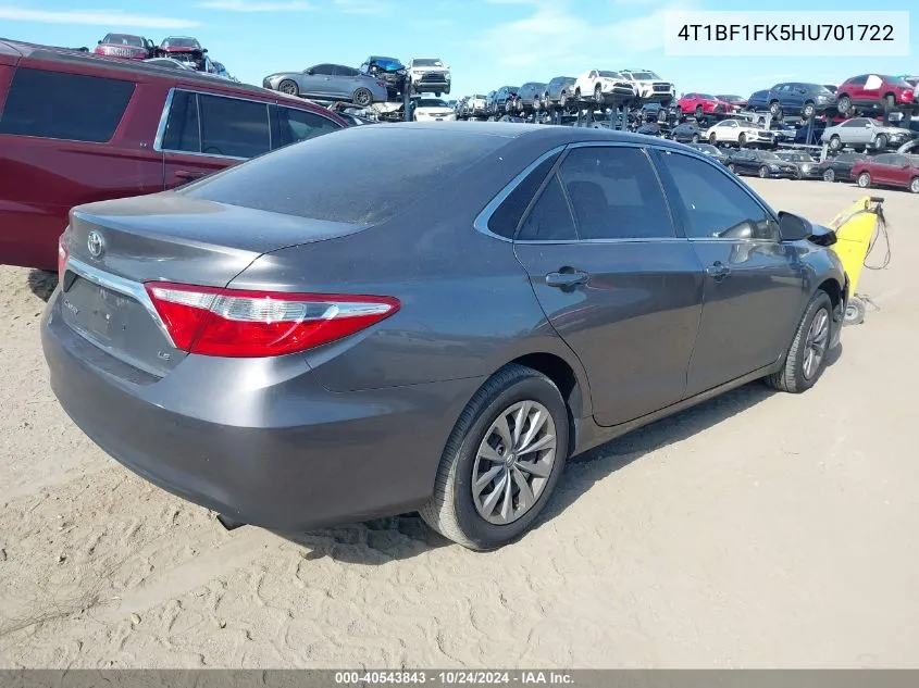 4T1BF1FK5HU701722 2017 Toyota Camry Le