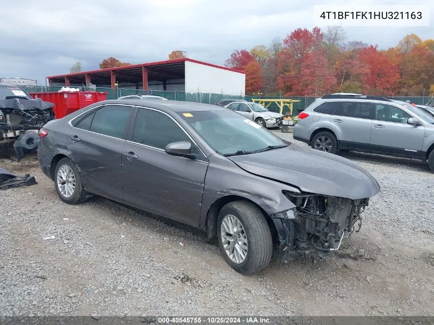 4T1BF1FK1HU321163 2017 Toyota Camry Le