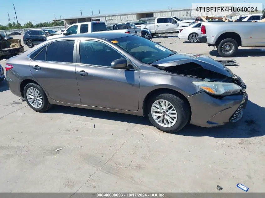 4T1BF1FK4HU640024 2017 Toyota Camry Le/Xle/Se/Xse