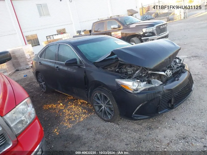 2017 Toyota Camry Xse VIN: 4T1BF1FK9HU631125 Lot: 40633230